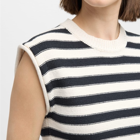 VERONICA BEARD Vera Striped Sleeveless Sweater - Picture 5 of 13